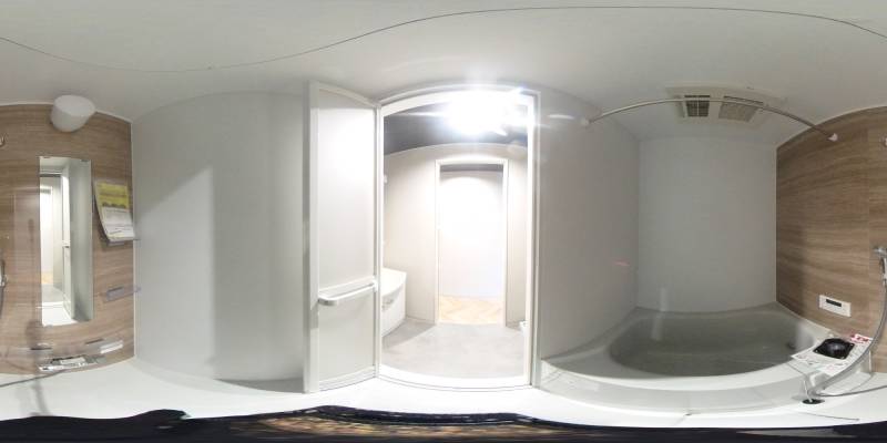 パノラマ画像バスルーム