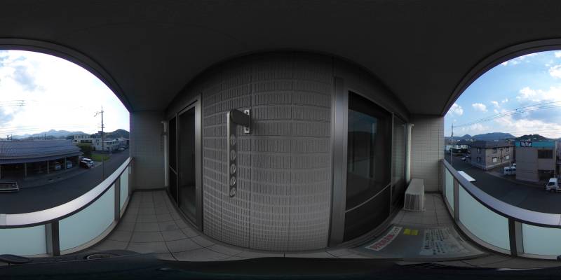 パノラマ画像バルコニー