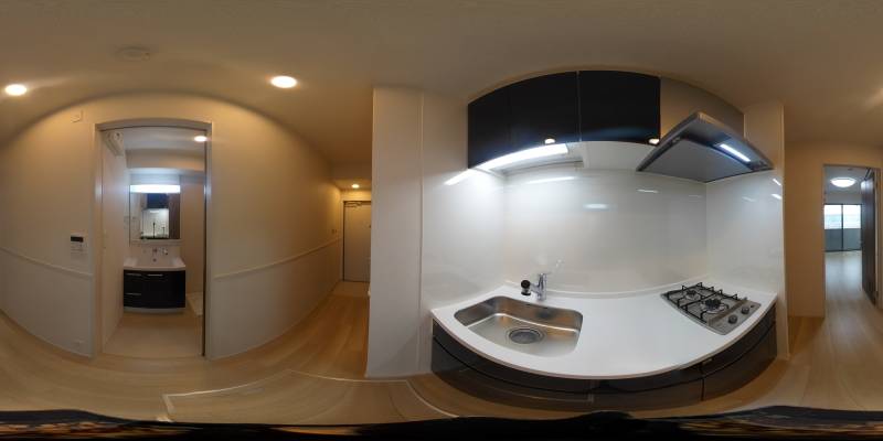 パノラマ画像キッチン