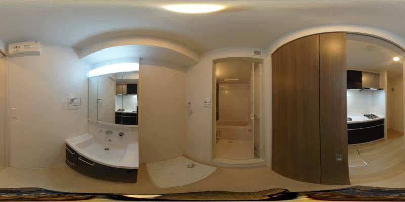 パノラマ画像洗面所