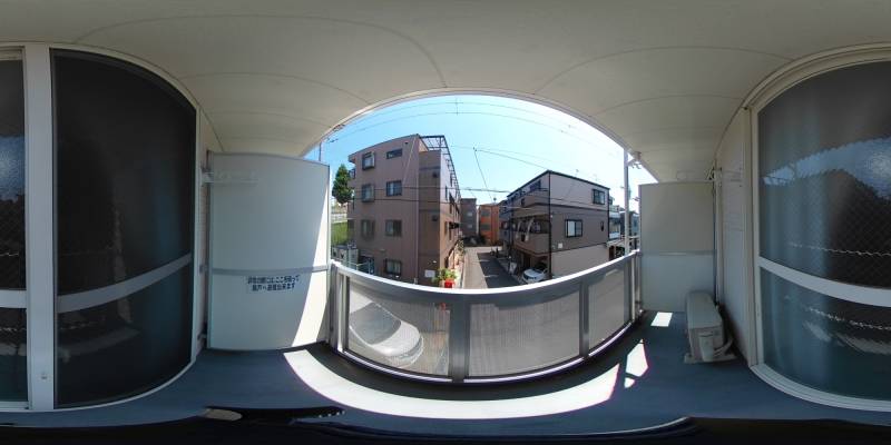 パノラマ画像バルコニー