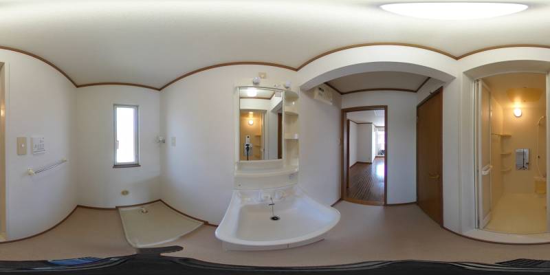 パノラマ画像洗面所