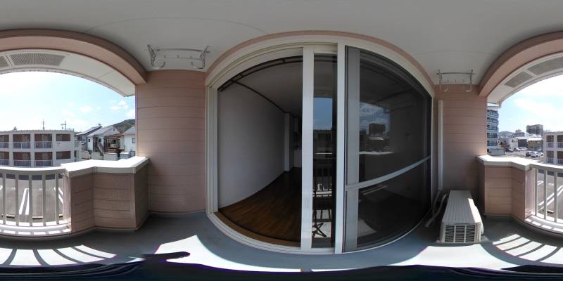 パノラマ画像バルコニー