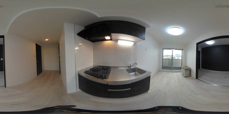 パノラマ画像キッチン