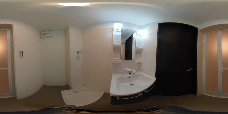 パノラマ画像洗面所