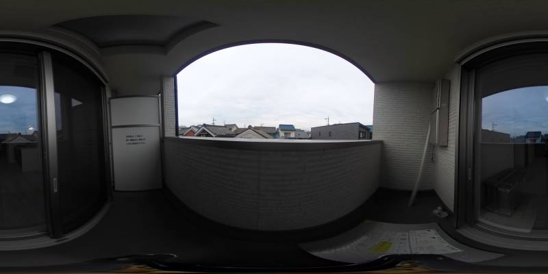 パノラマ画像バルコニー