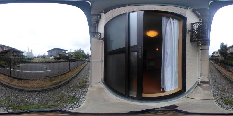 パノラマ画像バルコニー