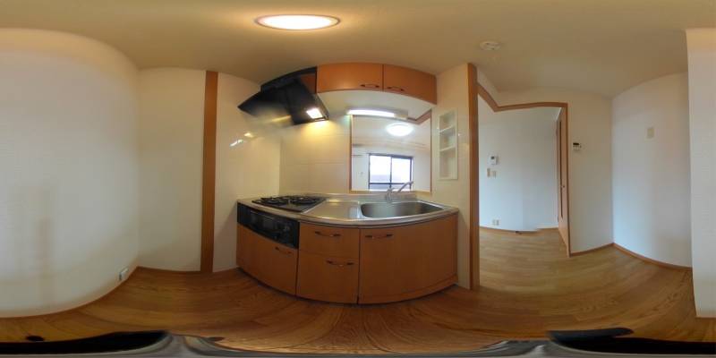 パノラマ画像キッチン