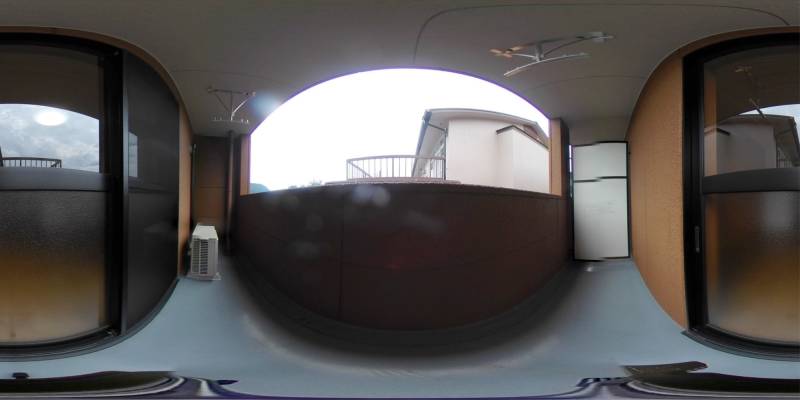 パノラマ画像バルコニー