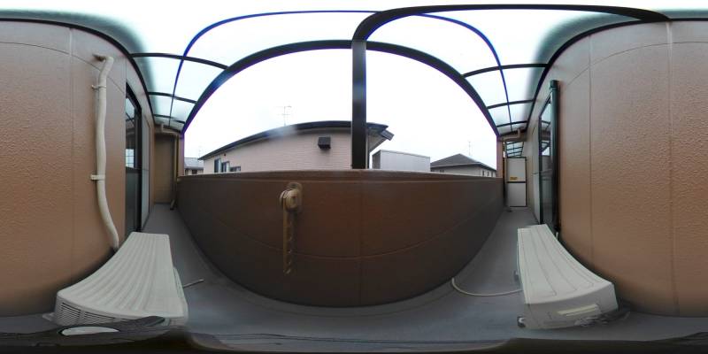 パノラマ画像バルコニー