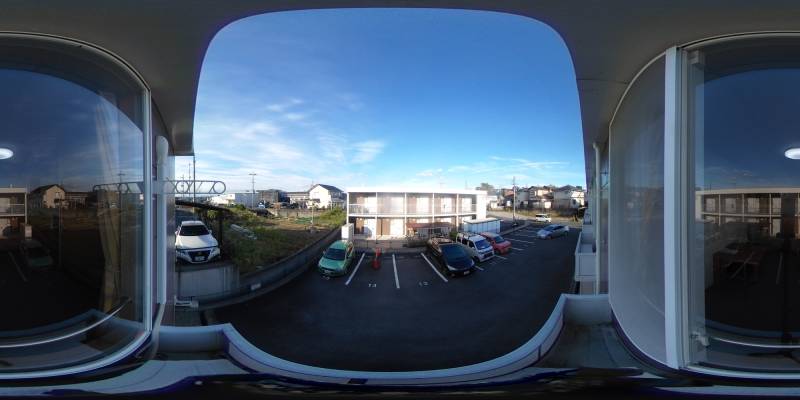 パノラマ画像バルコニー