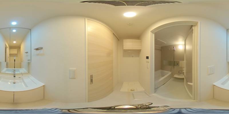 パノラマ画像洗面所