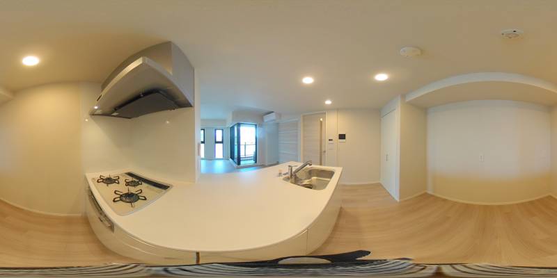 パノラマ画像キッチン