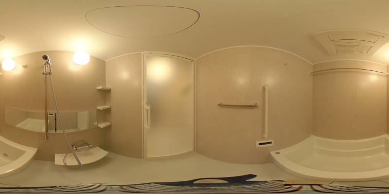 パノラマ画像バスルーム