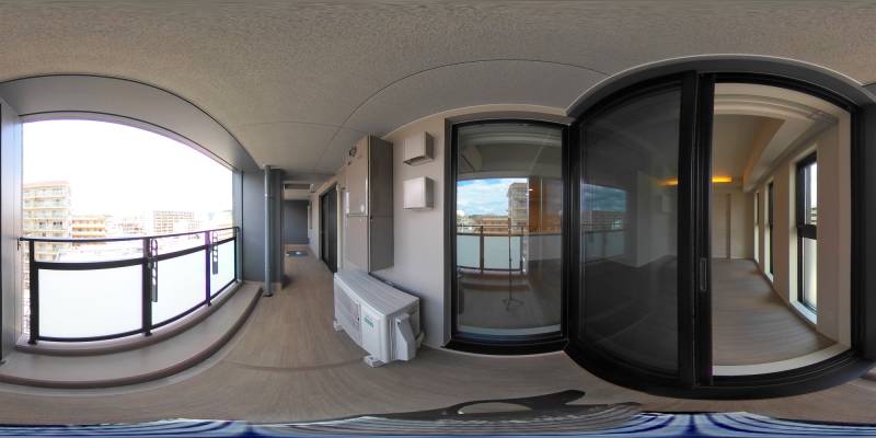 パノラマ画像バルコニー