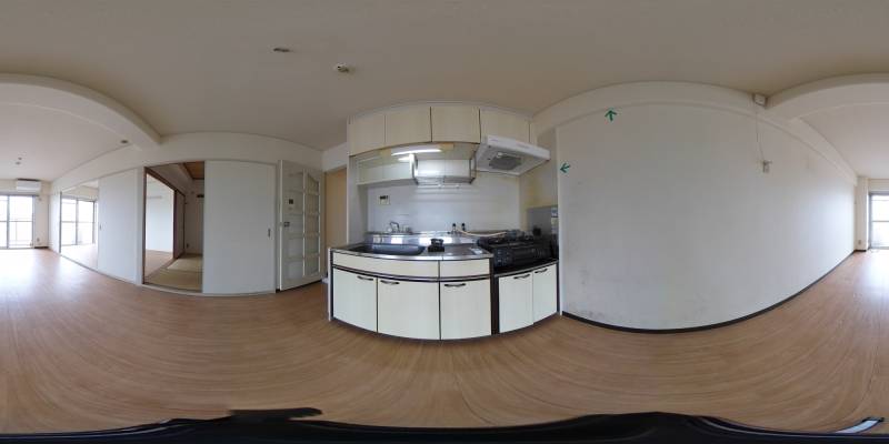 パノラマ画像キッチン