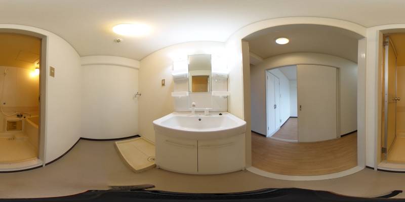 パノラマ画像洗面所