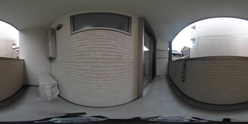 パノラマ画像バルコニー