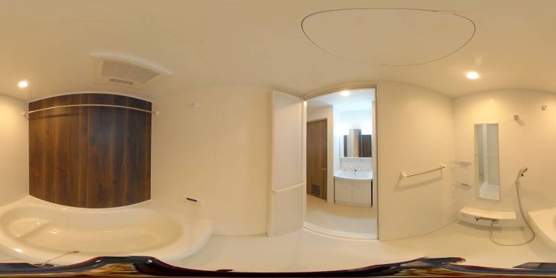 パノラマ画像バスルーム