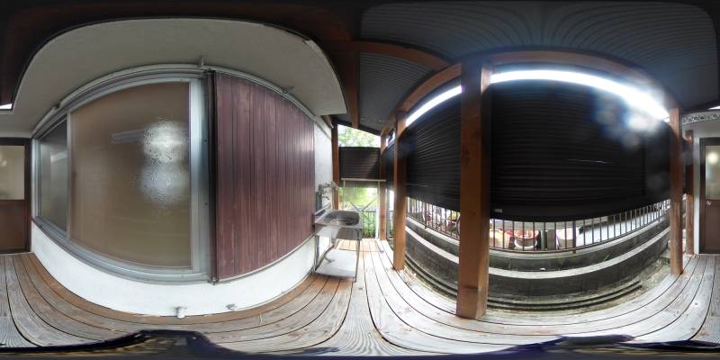 パノラマ画像バルコニー