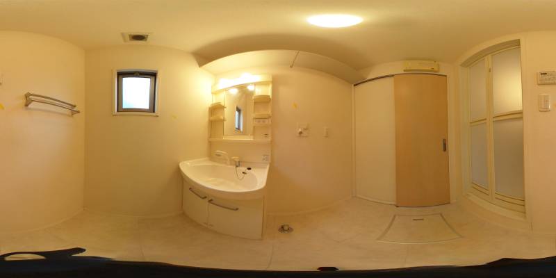 パノラマ画像洗面所