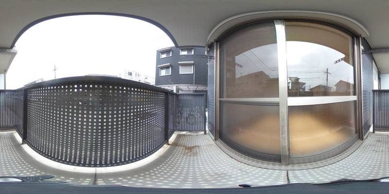 パノラマ画像バルコニー