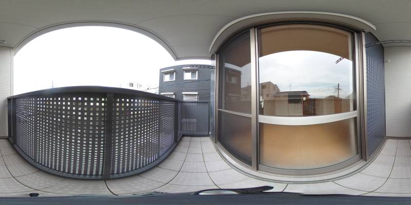 パノラマ画像バルコニー