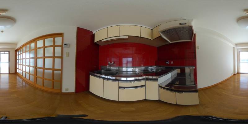 パノラマ画像キッチン