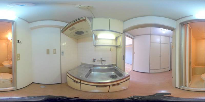 パノラマ画像キッチン