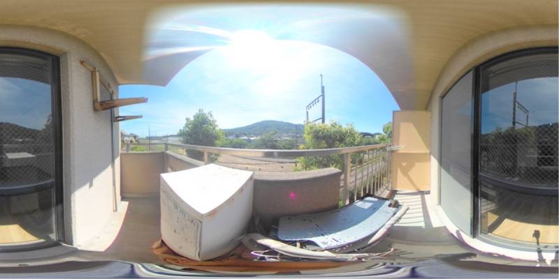 パノラマ画像バルコニー