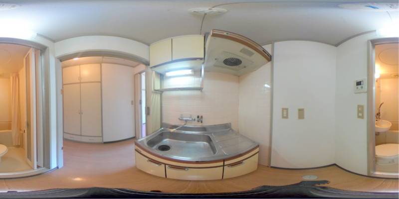 パノラマ画像キッチン