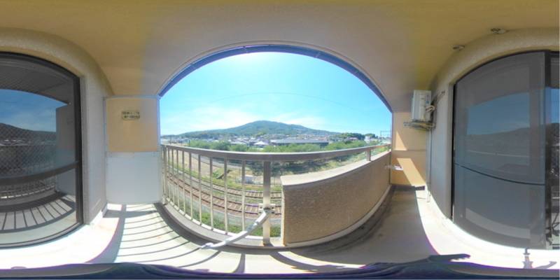 パノラマ画像バルコニー
