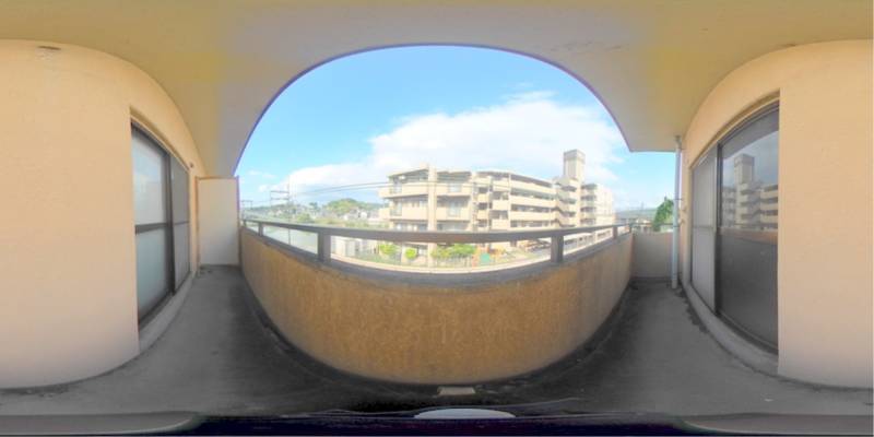 パノラマ画像バルコニー