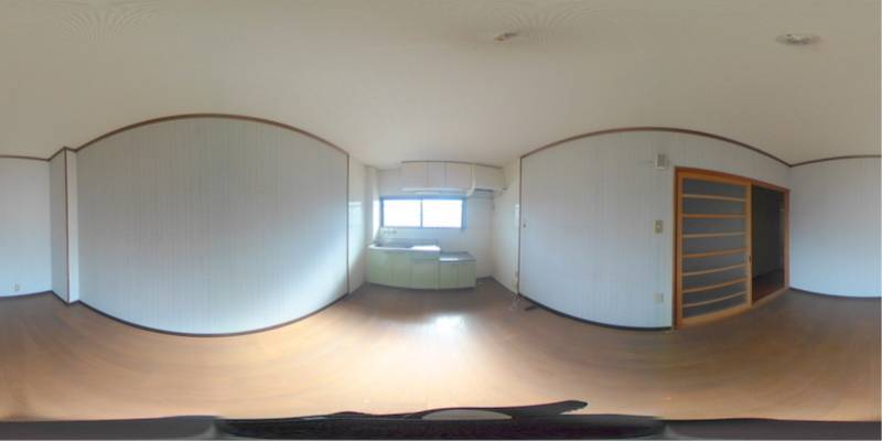 パノラマ画像キッチン