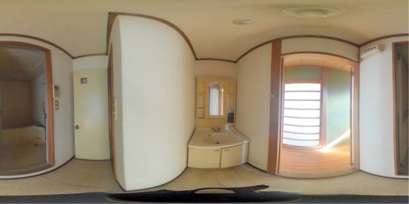 パノラマ画像洗面所