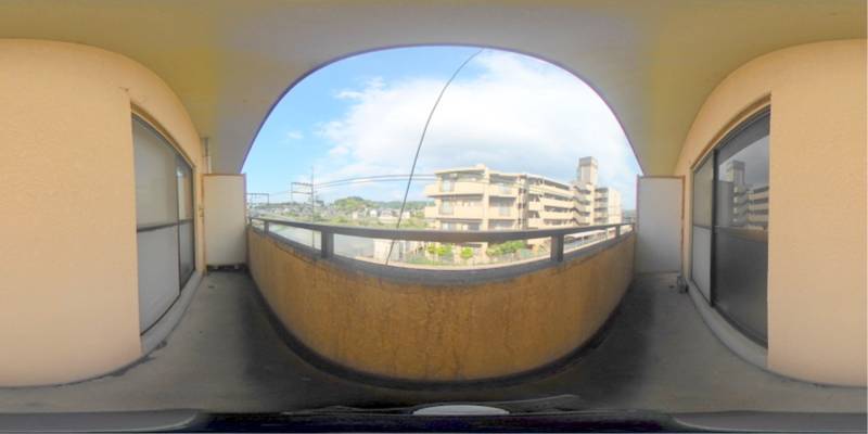 パノラマ画像バルコニー