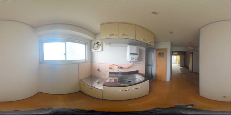 パノラマ画像キッチン