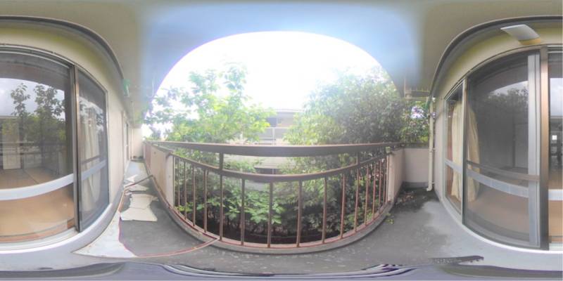 パノラマ画像バルコニー