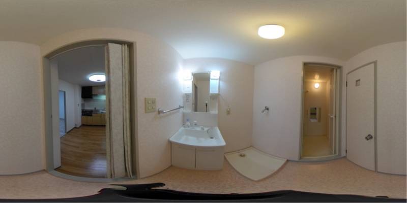 パノラマ画像洗面所