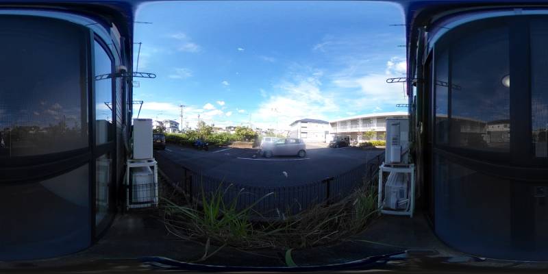 パノラマ画像バルコニー