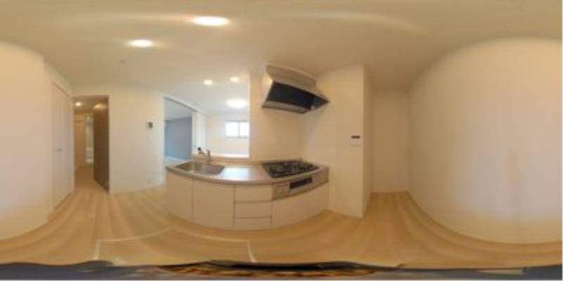 パノラマ画像キッチン