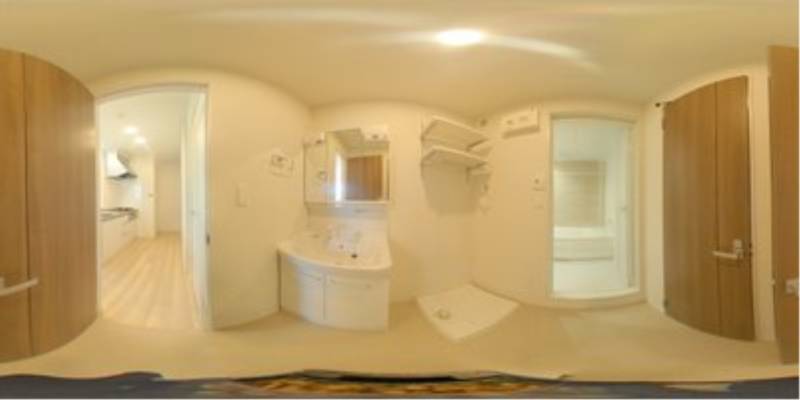 パノラマ画像洗面所