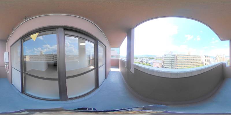 パノラマ画像バルコニー