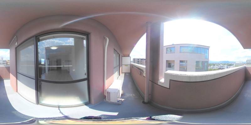 パノラマ画像バルコニー