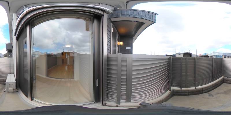 パノラマ画像バルコニー