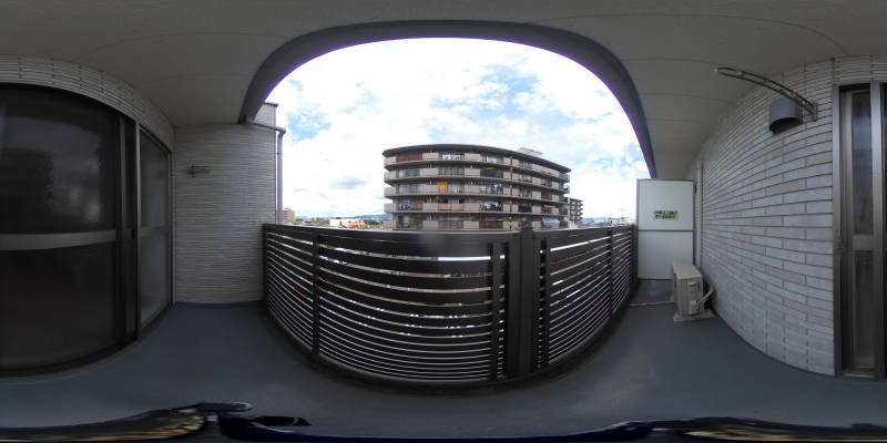 パノラマ画像バルコニー