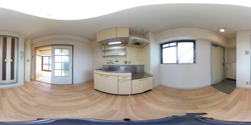 パノラマ画像キッチン