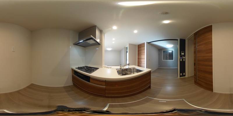 パノラマ画像キッチン