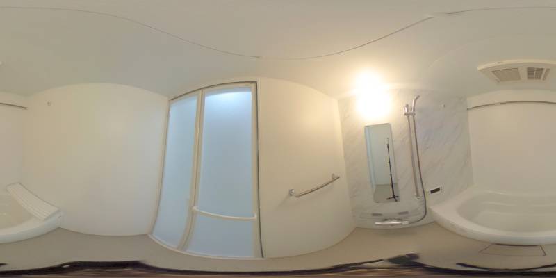 パノラマ画像バスルーム