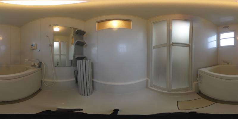 パノラマ画像バスルーム